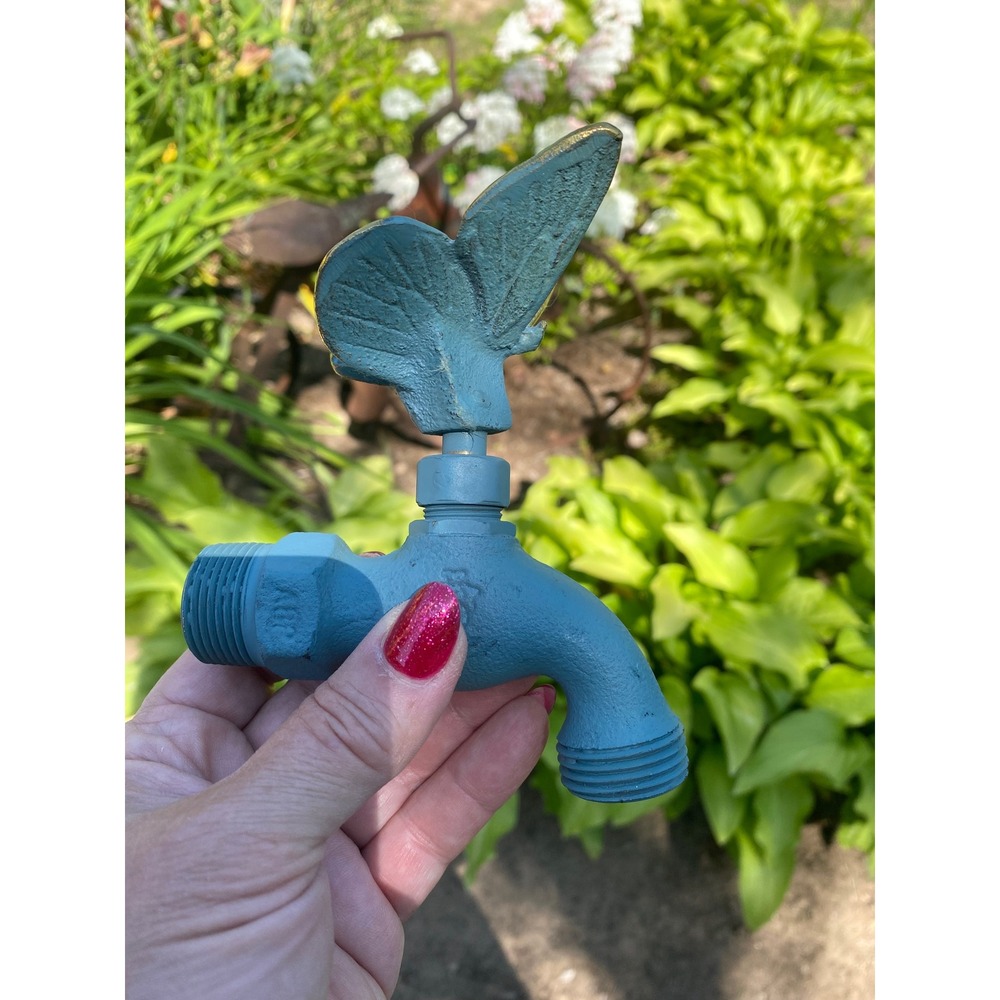 Garden Faucet Handle New Butterfly Handle Patina Gold Brass Spigot